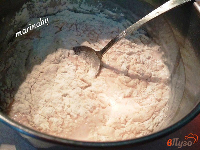 Фото приготовление рецепта: Оладушки из йогурта с медом шаг №3