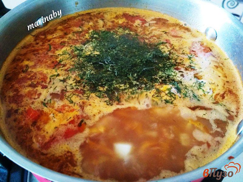 Фото приготовление рецепта: Суп с фрикадельками и овощами шаг №12