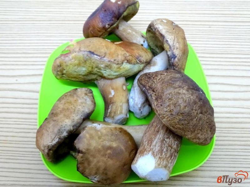 Фото приготовление рецепта: Белые грибы жареные с луком шаг №1