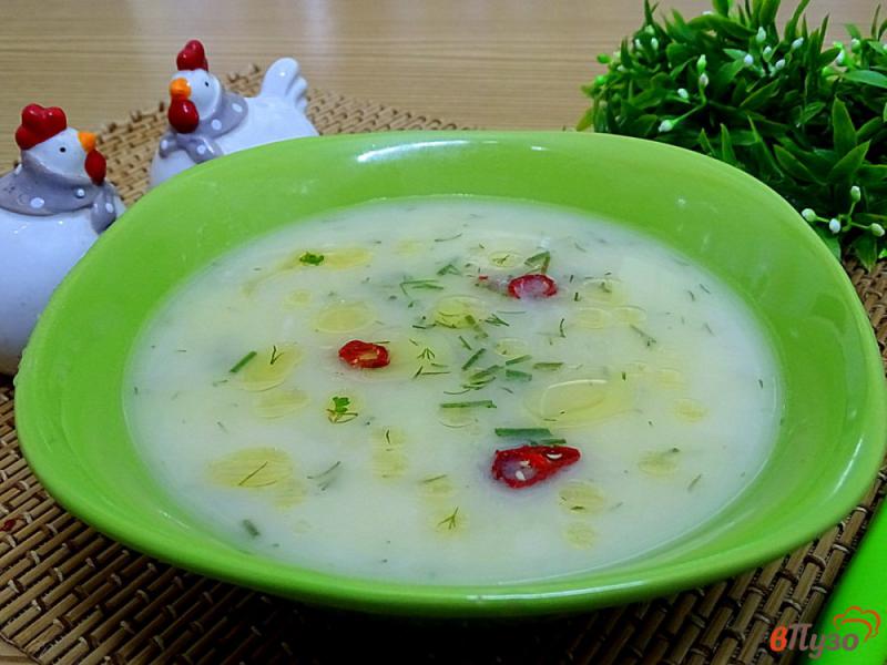 Фото приготовление рецепта: Картофельно - чесночный суп шаг №11