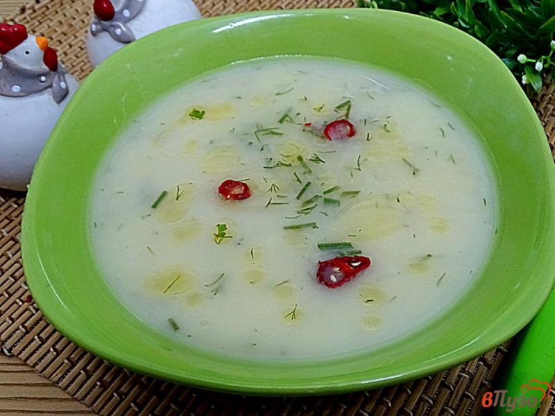 Фото приготовление рецепта: Картофельно - чесночный суп шаг №12