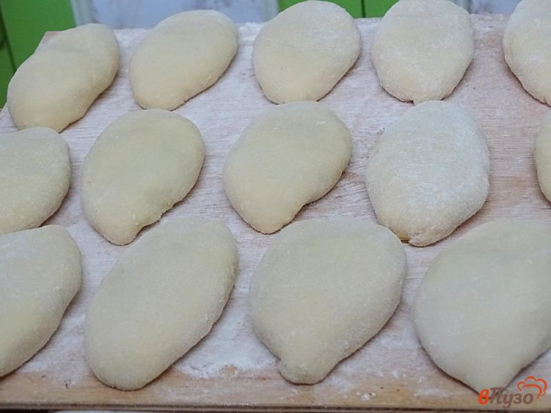 Фото приготовление рецепта: Пирожки с капустой на кефире, жареные шаг №10