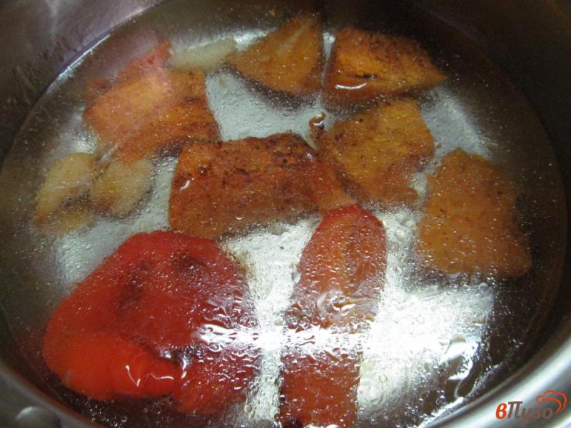 Фото приготовление рецепта: Марокканский тыквенный суп-пюре шаг №4