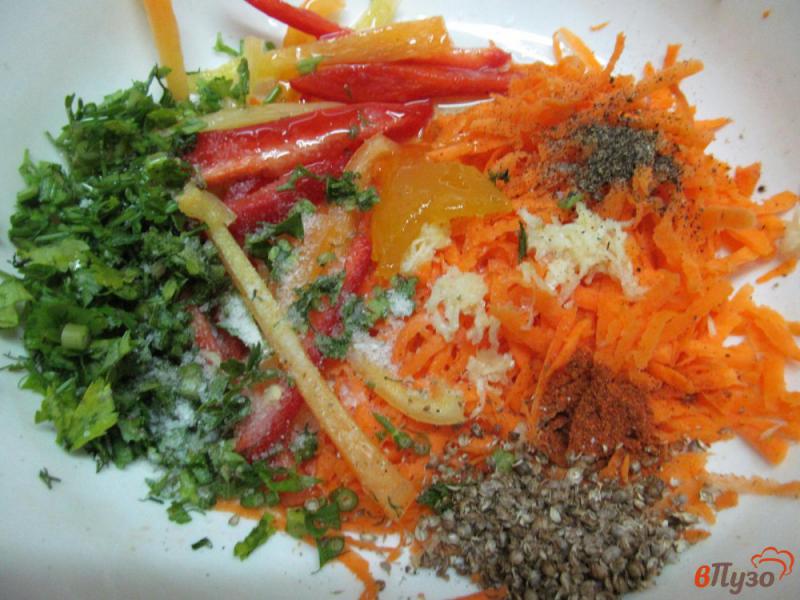 Фото приготовление рецепта: Салат из баклажанов шаг №5