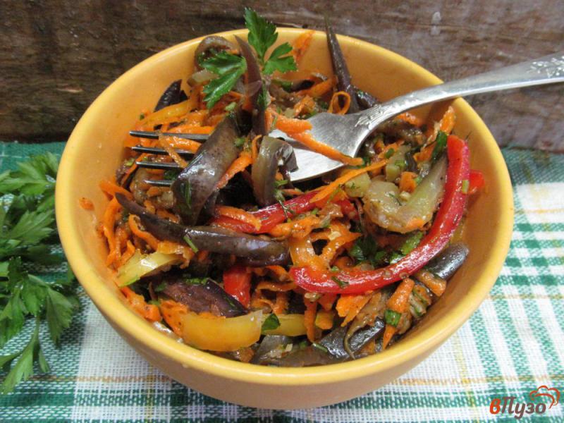 Фото приготовление рецепта: Салат из баклажанов шаг №9