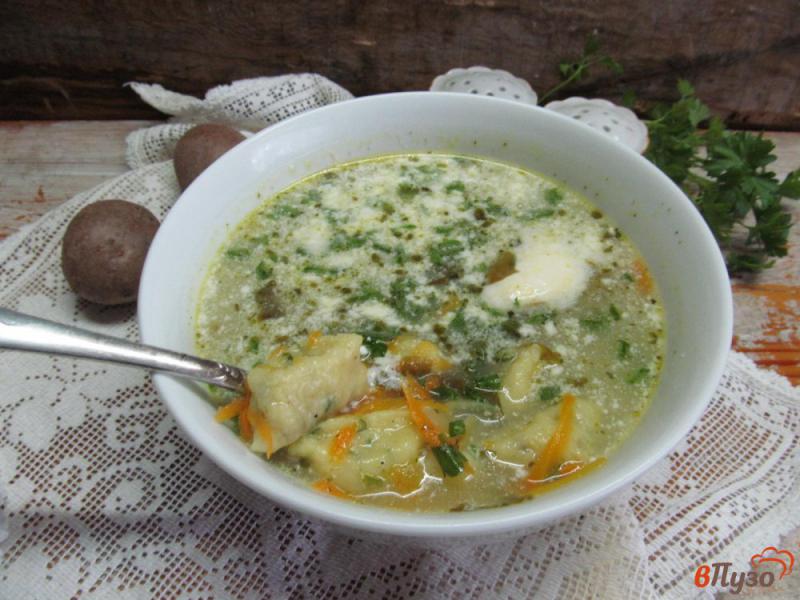 Фото приготовление рецепта: Суп с ньокки и щавелем шаг №7