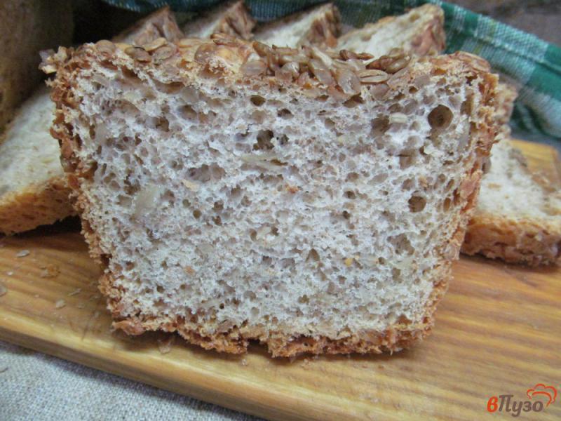 Фото приготовление рецепта: Хлеб с подсолнечными семечками шаг №10
