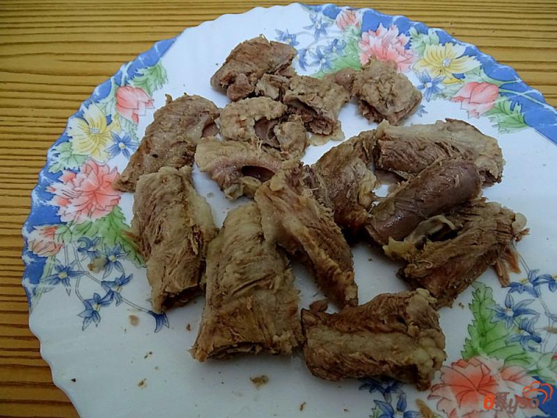 Фото приготовление рецепта: Борщ на свиных рёбрах с фасолью шаг №9
