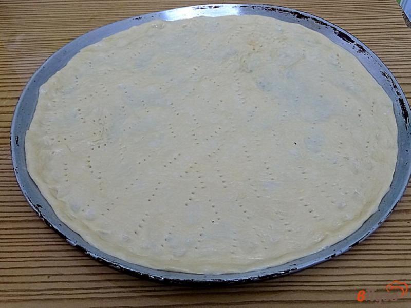 Фото приготовление рецепта: Тесто для пиццы и основа для него (можно замораживать) шаг №10