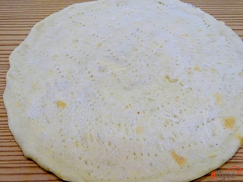 Фото приготовление рецепта: Тесто для пиццы и основа для него (можно замораживать) шаг №12