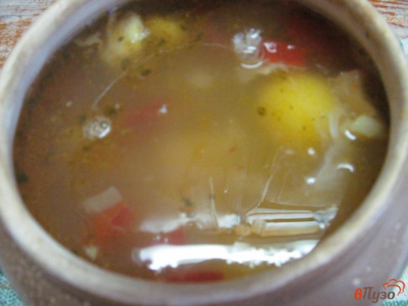 Фото приготовление рецепта: Суп с чечевицей и яйцом шаг №5