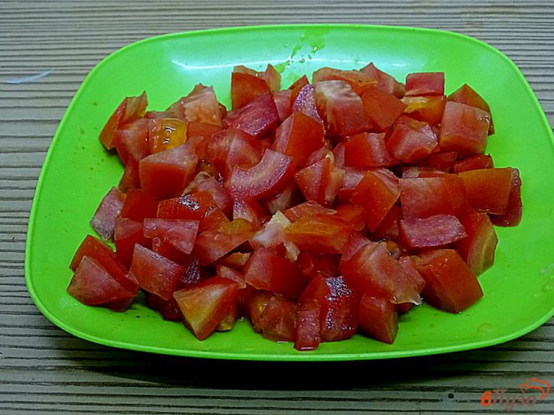 Фото приготовление рецепта: Болгарский перец с помидорами на сковороде шаг №6