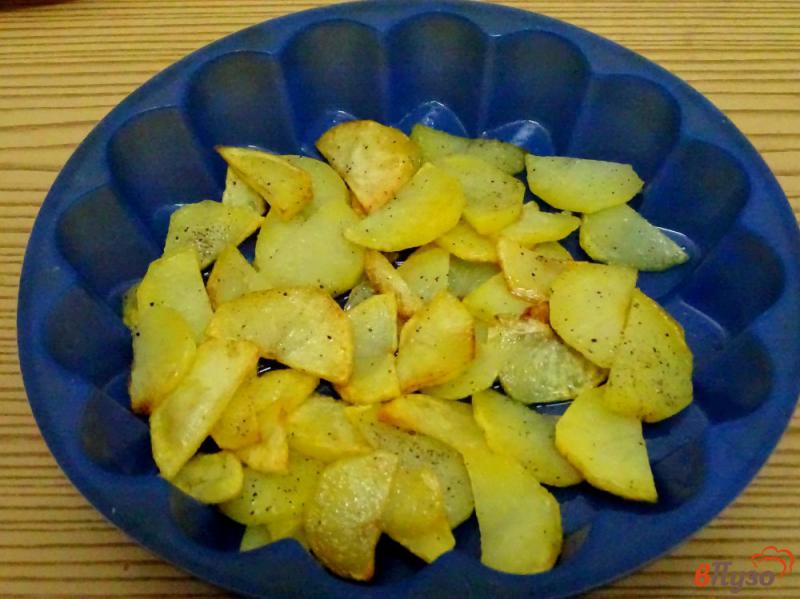 Фото приготовление рецепта: Картофельная тортилья (Tortilla de patatas) шаг №6