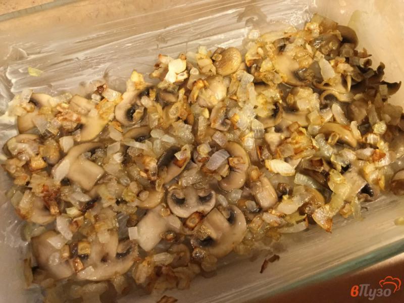 Фото приготовление рецепта: Запеканка из цветной капусты с грибами шаг №6