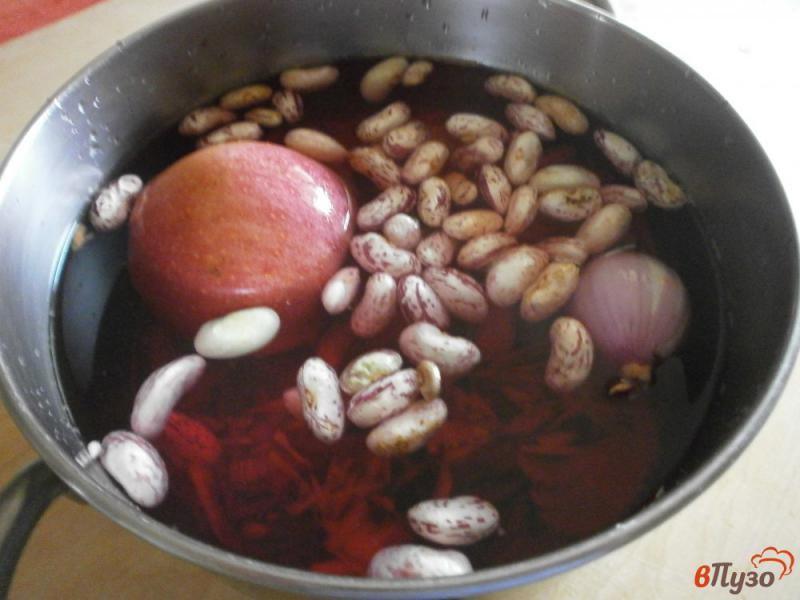 Фото приготовление рецепта: Постный борщ на яблочно - овощном бульоне с имбирём шаг №2