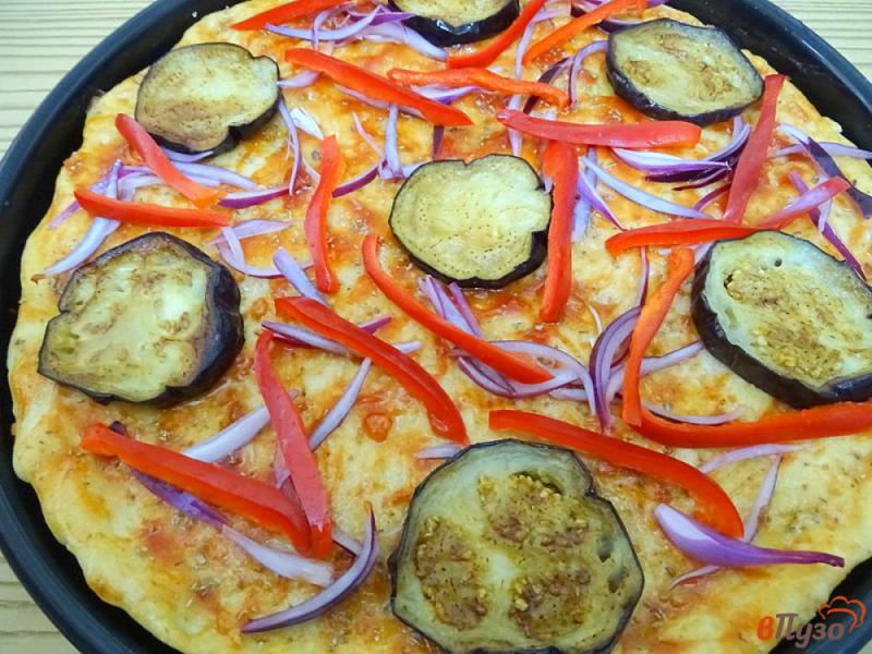 Фото приготовление рецепта: Овощная пицца шаг №10