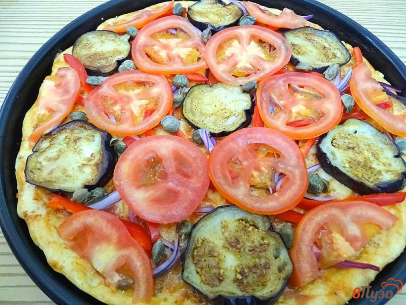 Фото приготовление рецепта: Овощная пицца шаг №11