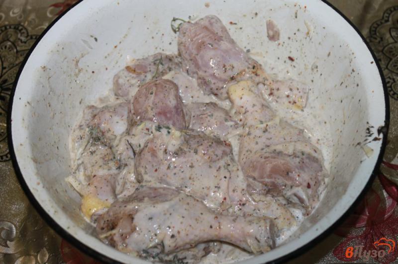 Фото приготовление рецепта: Шашлык из куриных голеней на гриле шаг №4
