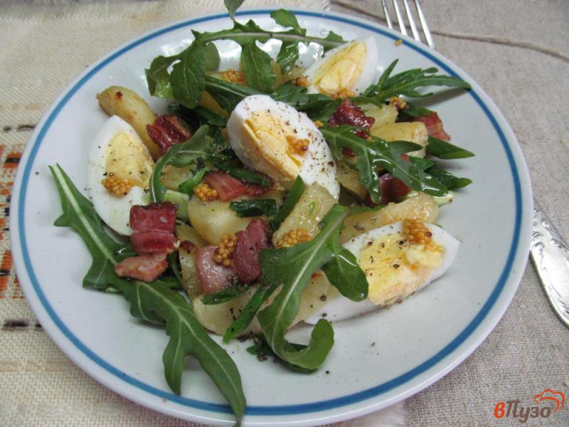 Фото приготовление рецепта: Картофельный салат с одуванчиком шаг №6