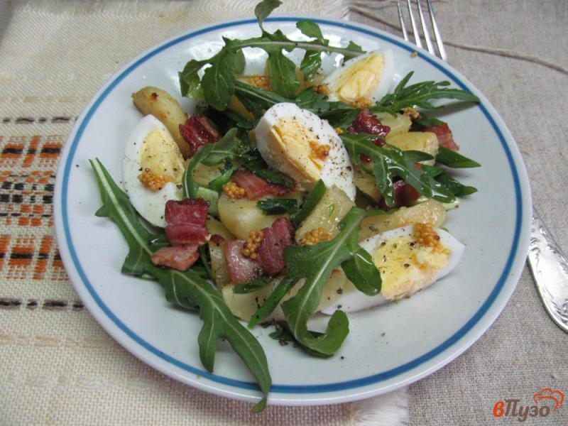 Фото приготовление рецепта: Картофельный салат с одуванчиком шаг №5