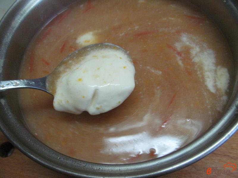 Фото приготовление рецепта: Крем-суп из кабачка с помидором шаг №4