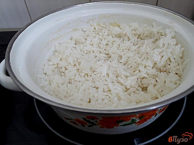 Фото приготовление рецепта: Ленивые голубцы рисом,фаршем и грибами шаг №6