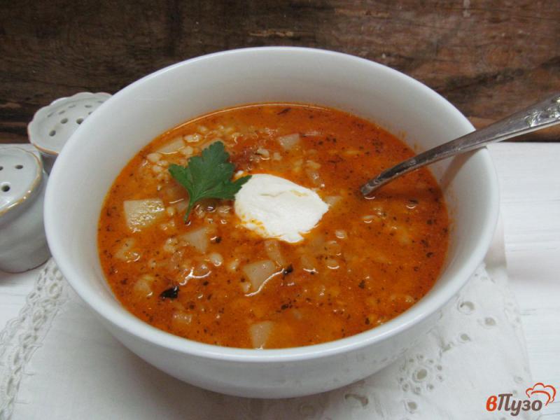 Фото приготовление рецепта: Турецкий суп из чечевицы с булгуром шаг №8