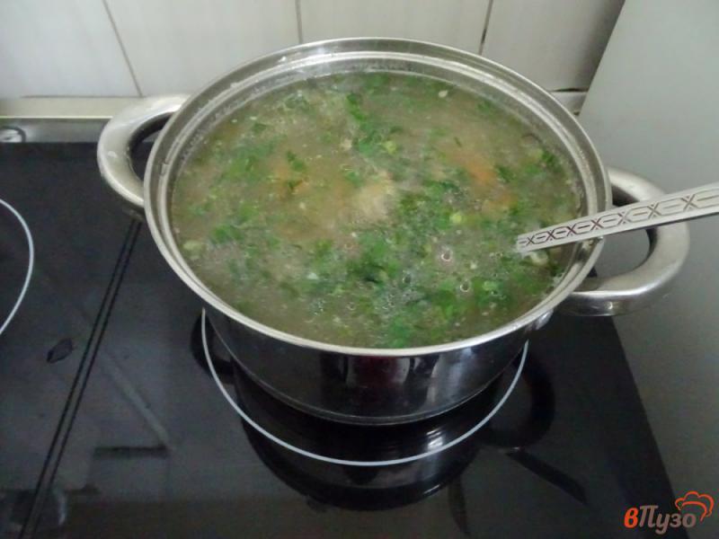 Фото приготовление рецепта: Суп с зелёным горошком шаг №8