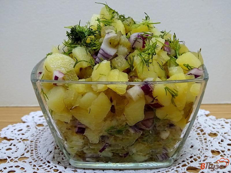 Фото приготовление рецепта: Картофельный салат по-немецки шаг №5