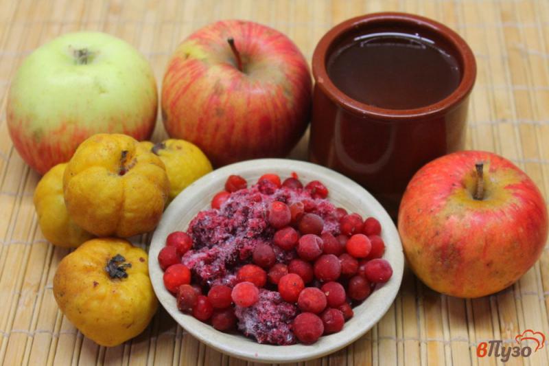 Фото приготовление рецепта: Компот из айвы, яблок и ягод шаг №1