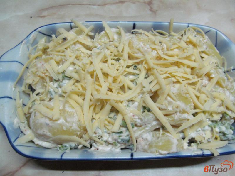 Фото приготовление рецепта: Запеченный картофель с фасолью шаг №5