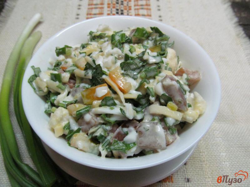 Фото приготовление рецепта: Салат из цветной капусты с яйцом и помидором шаг №5