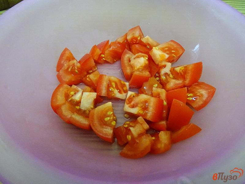 Фото приготовление рецепта: Овощной салат с творогом шаг №2