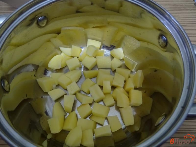 Фото приготовление рецепта: Зелёный борщ с рисом и мороженым щавелем шаг №3