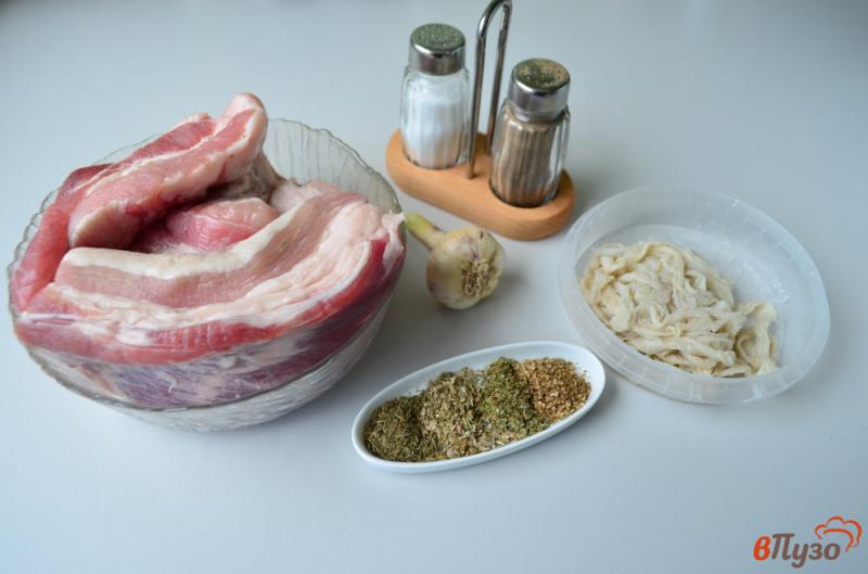 Фото приготовление рецепта: Свиная колбаса шаг №1