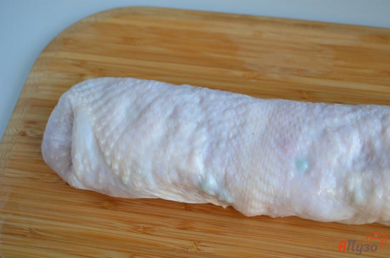 Фото приготовление рецепта: Куриная колбаса с овощами шаг №8