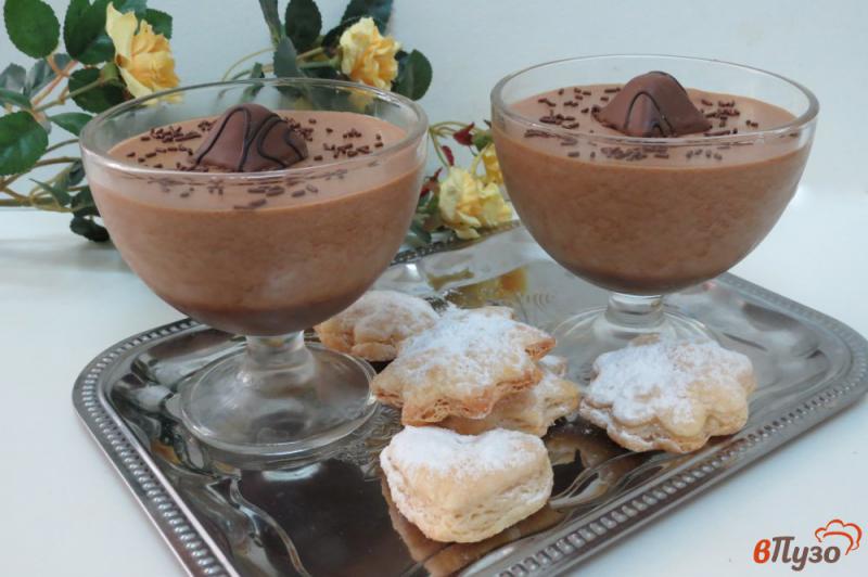 Фото приготовление рецепта: Шоколадно-кофейный мусс шаг №14