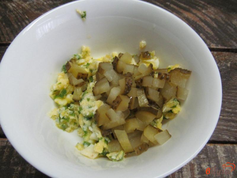 Фото приготовление рецепта: Картофельные зразы с яйцом болтунья шаг №5