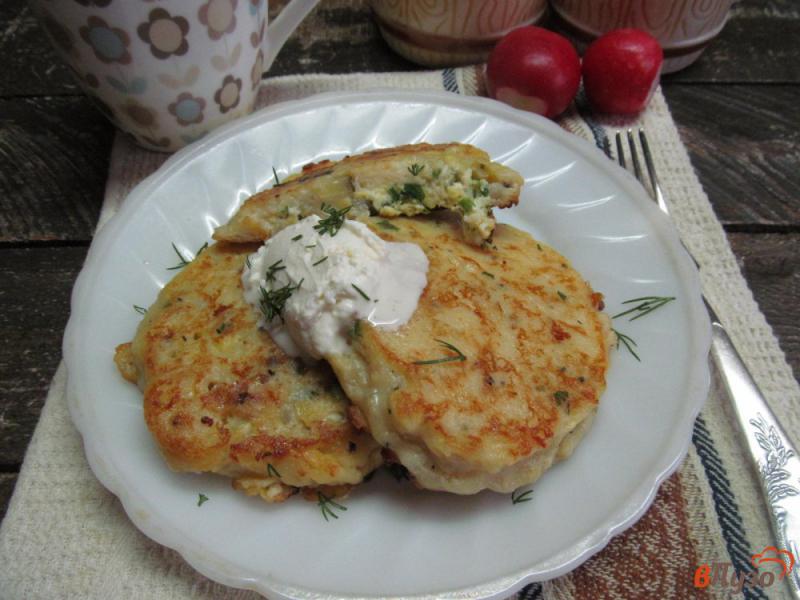 Фото приготовление рецепта: Картофельные зразы с яйцом болтунья шаг №9