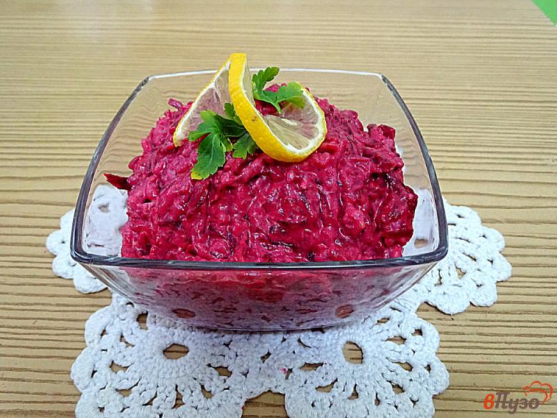 Фото приготовление рецепта: Салат из свеклы и картофеля шаг №7