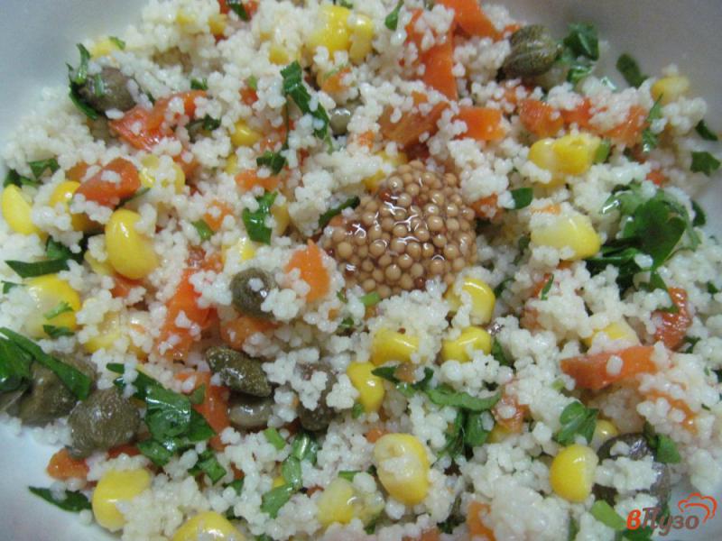 Фото приготовление рецепта: Кус-кус с морковью и кукурузой шаг №6