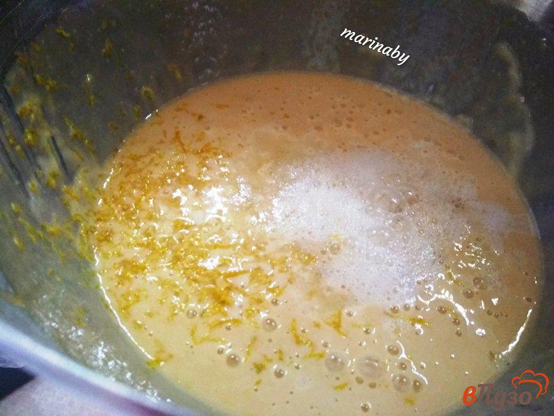 Фото приготовление рецепта: Торт апельсиновый  с кремом Патисьер шаг №2