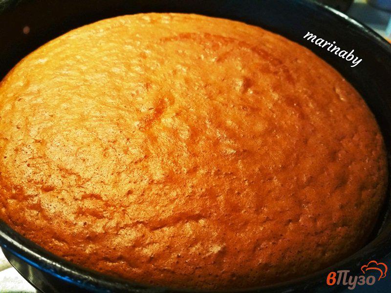 Фото приготовление рецепта: Торт апельсиновый  с кремом Патисьер шаг №4