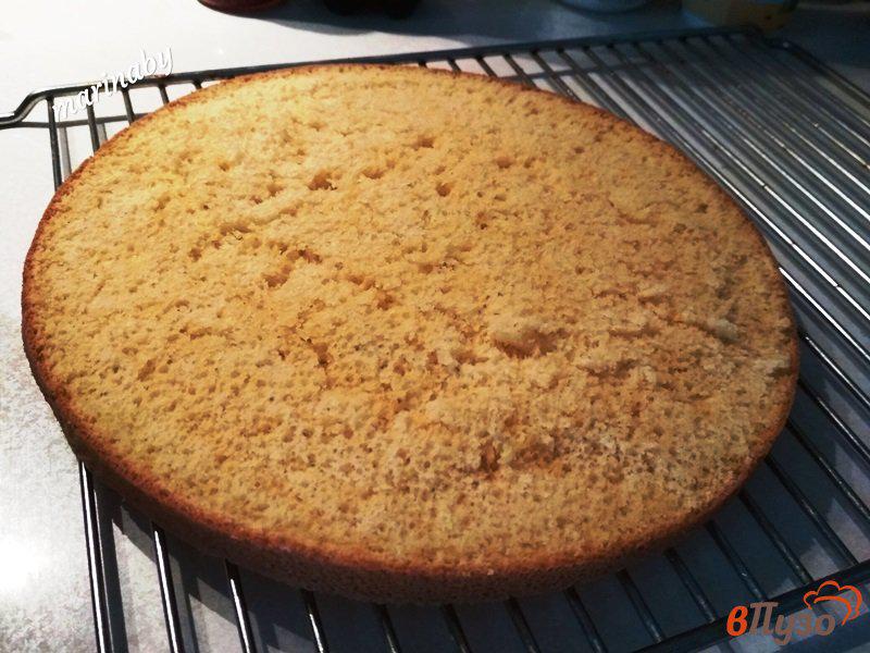 Фото приготовление рецепта: Торт апельсиновый  с кремом Патисьер шаг №6