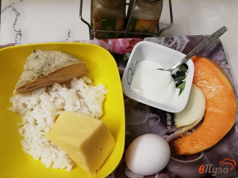 Фото приготовление рецепта: Тыквенно-рисовая запеканка с индейкой шаг №1