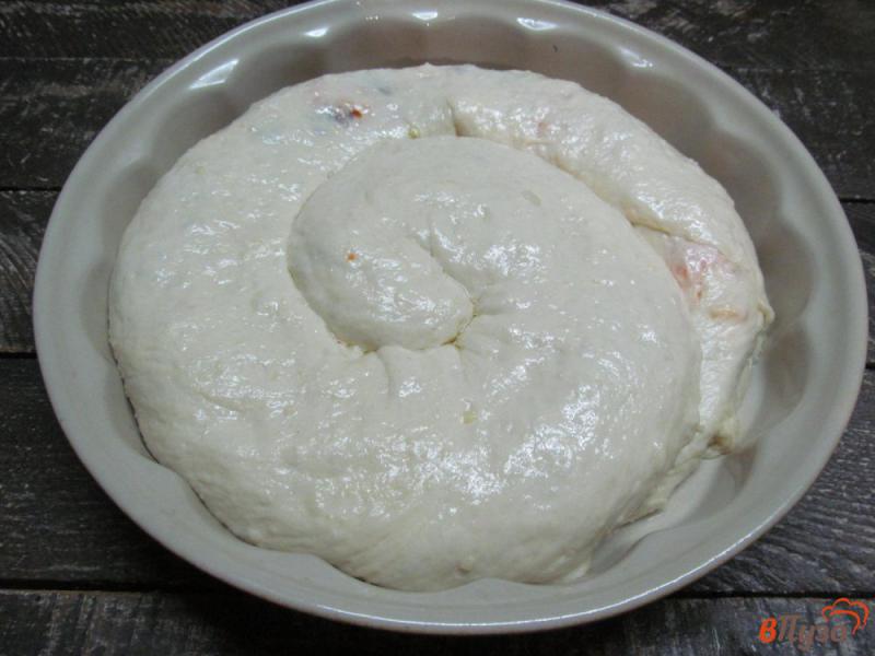Фото приготовление рецепта: Пирог с начинкой из моркови и яблока шаг №11