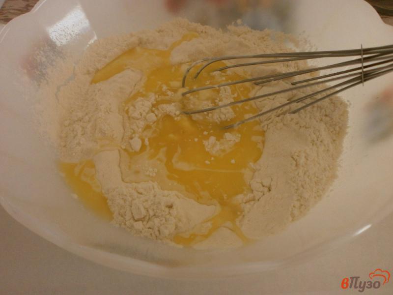 Фото приготовление рецепта: Оладьи на молоке с конфетюром из свеклы шаг №6