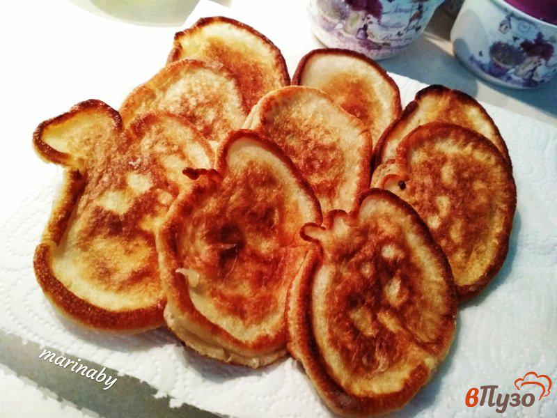 Фото приготовление рецепта: Ванильные оладьи с апельсиновым джемом шаг №5