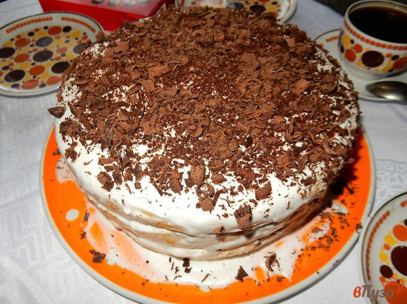 Фото приготовление рецепта: Сметанный пирог с черносливом шаг №17