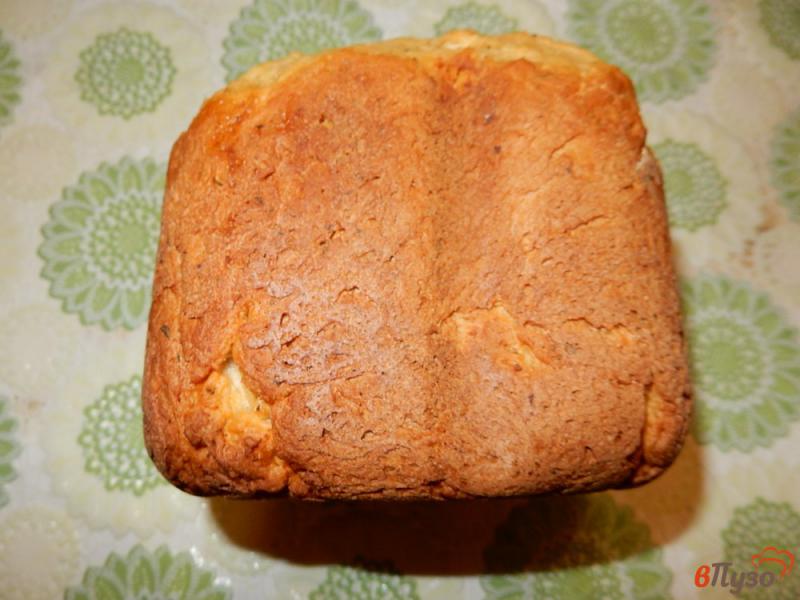 Фото приготовление рецепта: Французский хлеб с чесноком и зеленью шаг №11